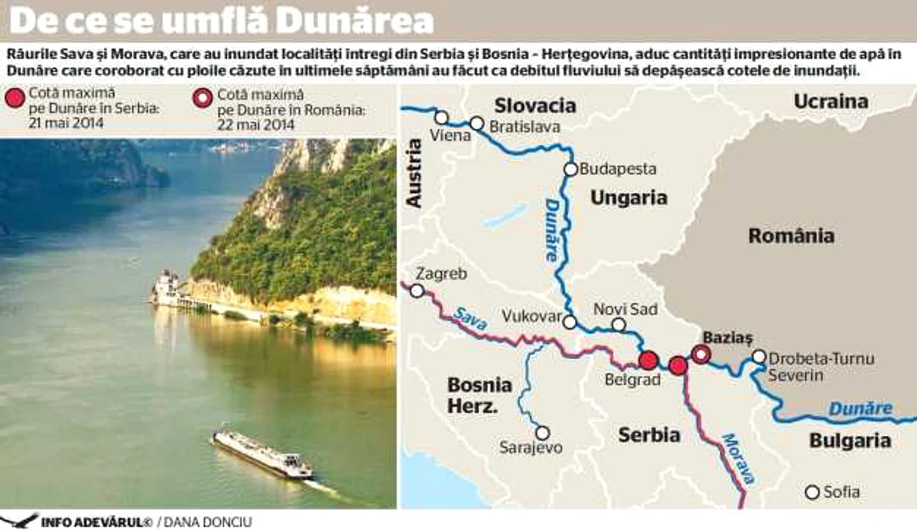 Infografie Dana Donciu - Dunarea- inundatii 