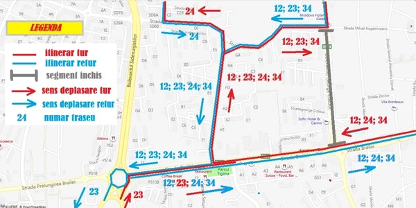 trasee deviate autobuz Galati