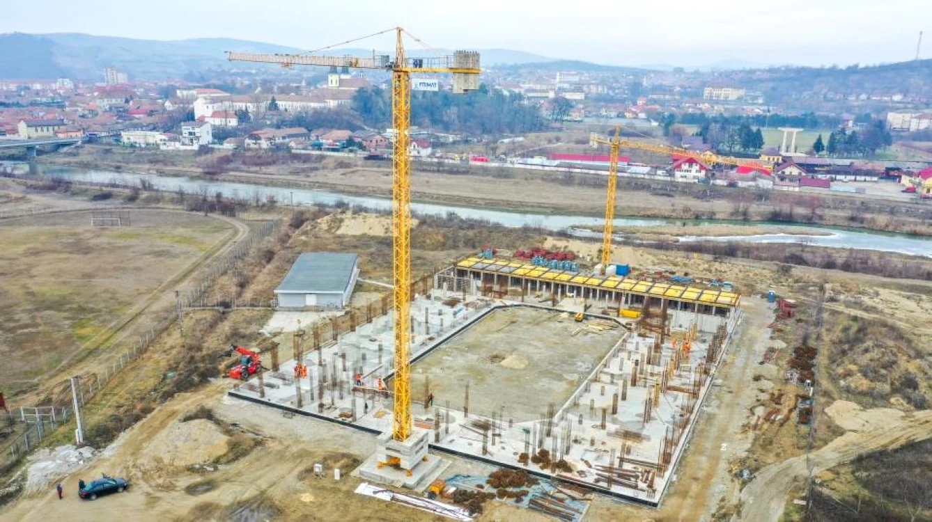Stadiul la care se află şantierul viitoarei săli polivalente din Blaj