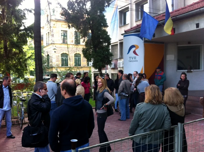 Protest la TVR Timişoara