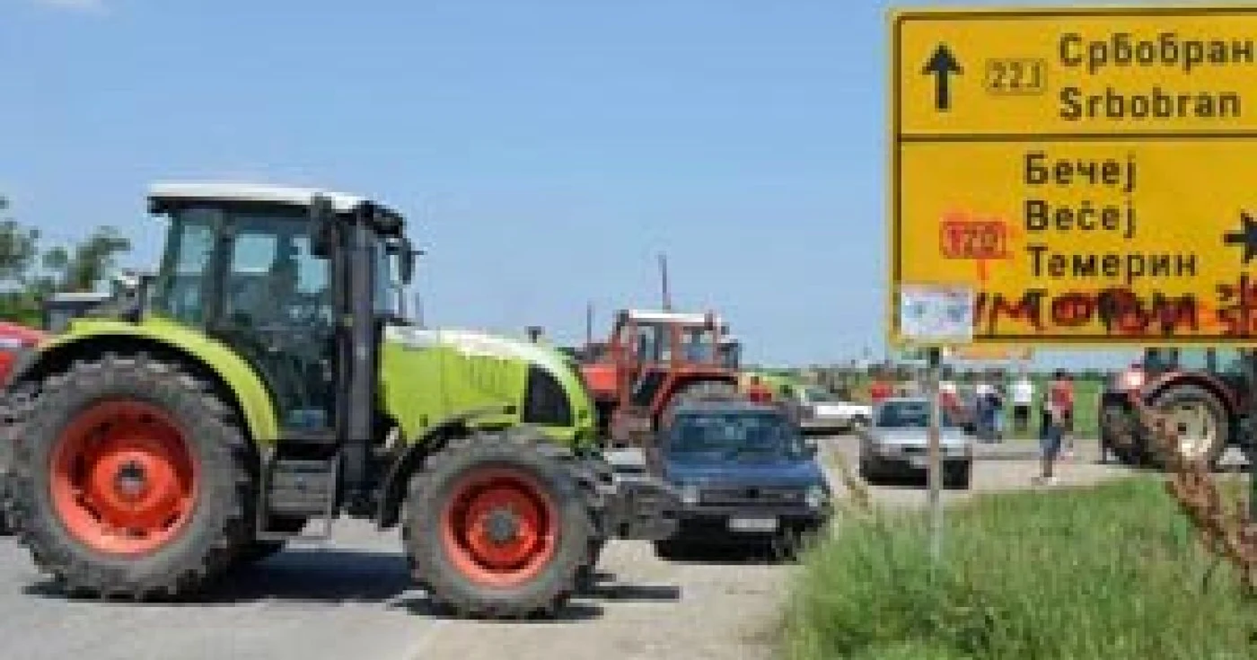 Grevişti au blocat drumurile în Serbia
