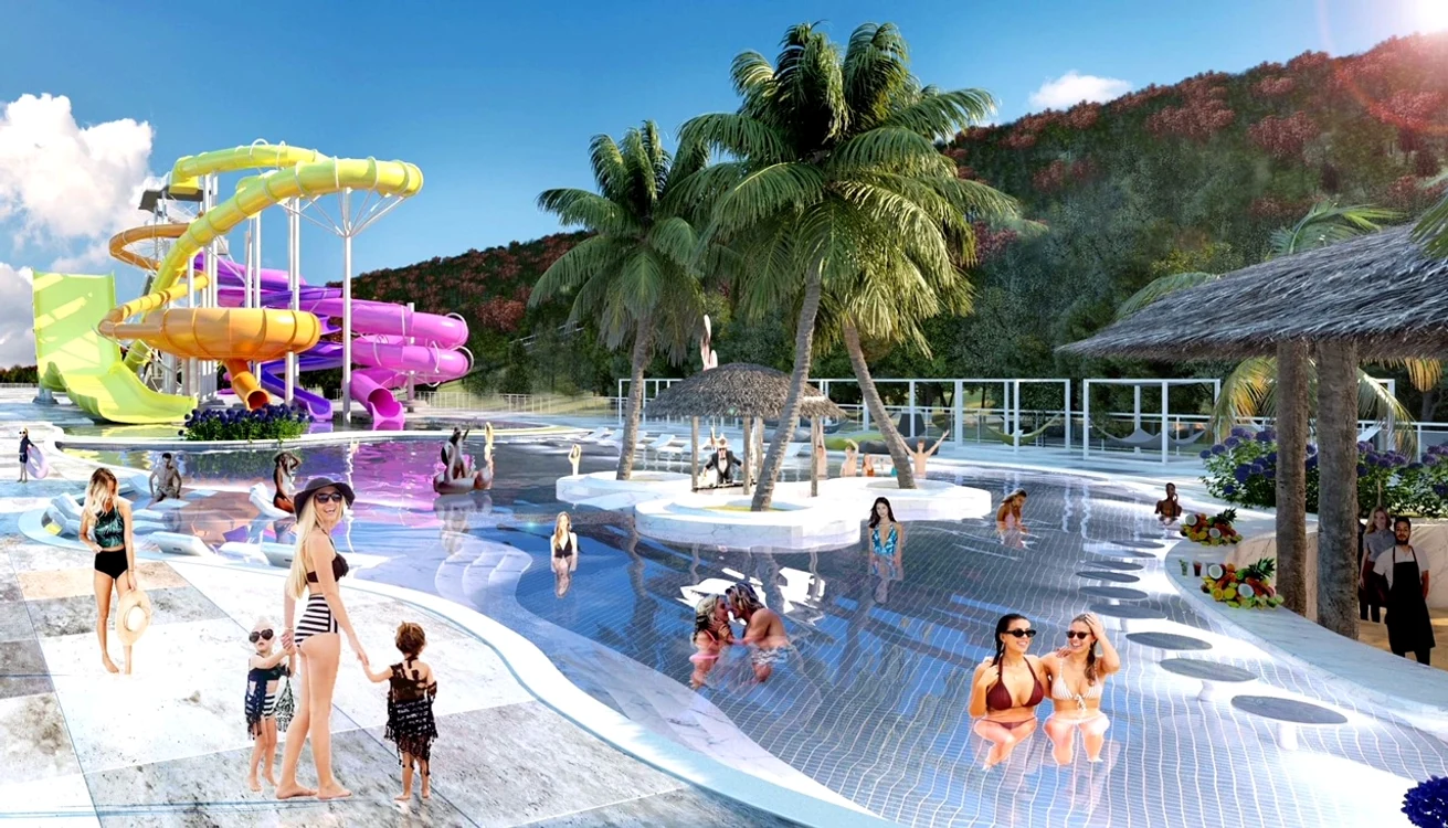 
    Zona de aqua park va avea o suprafață de 1,3 ha  