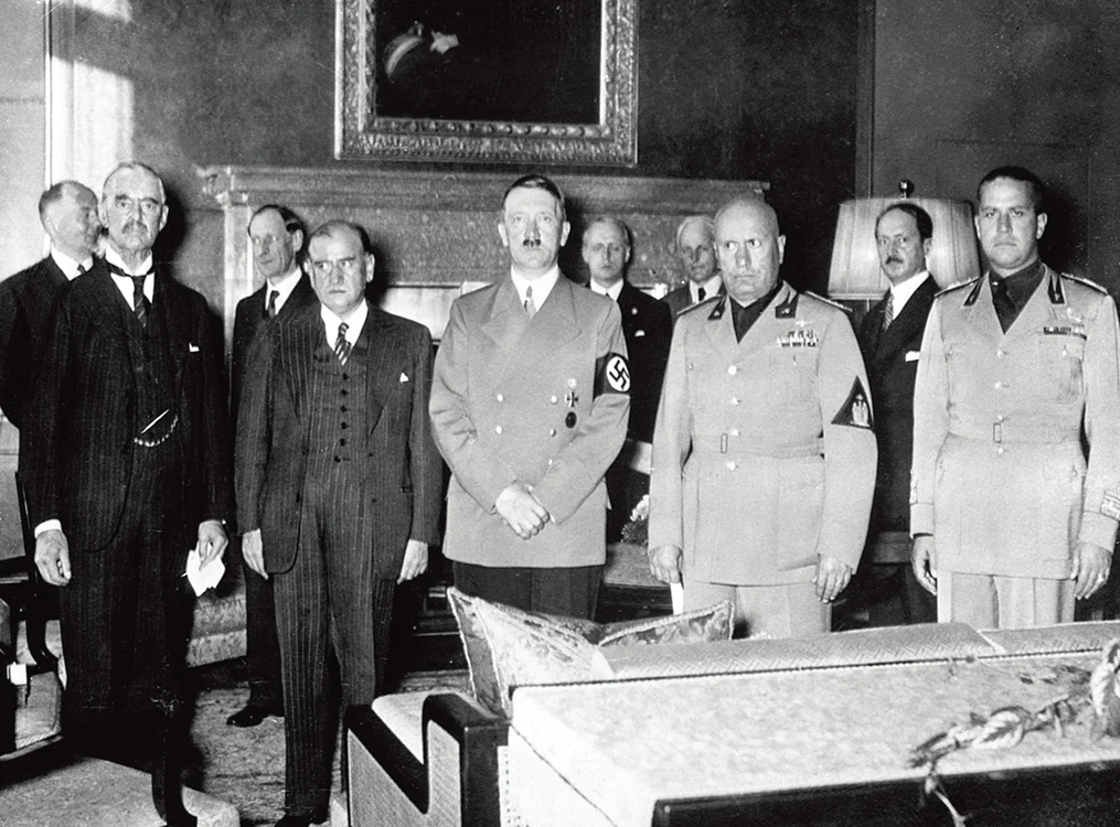 Chamberlain Daladier Hitler Mussolini Ciano Munchen 1938 jpg jpeg