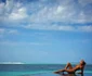 Crina Abrudan în Maldive de ziua ei, împreuna cu soţul Gabi Popescu