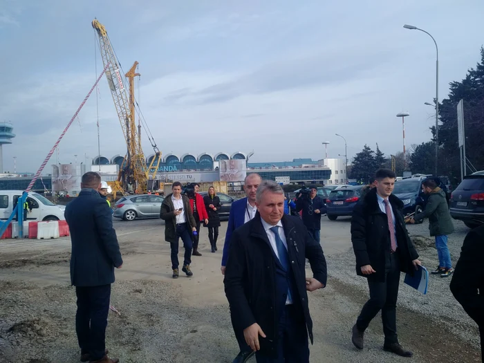 Lucian Bode, ministrul Transporturilor, a vizitat săptămâna trecută șantierul trenului care va duce la Aeroportul Otopeni 