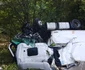 Un TIR plin cu carcase de porc s-a răsturnat în afara părții carosabile, luni, pe DN 66. DRDP: Craiova