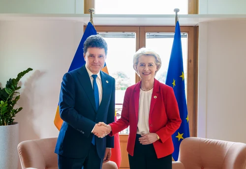 Nicușor Dan s-a întâlnit cu Ursula von der Leyen FOTO presidency.ro