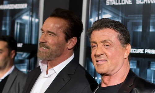 Arnold Schwarzenegger and Sylvester Stallone, Getty jpg