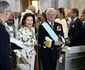 Prințul Carl Philip alături de fiica sa, Prințesa Ines, și Prințesa Sofia, în timpul botezului Prințesei Ines, la Capela Palatului Drottningholm din Stockholm, Suedia, pe 13 iunie 2025 Foto Profimedia