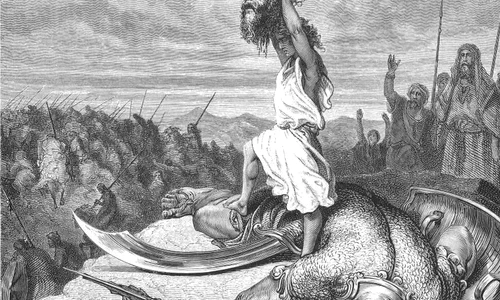 Pilda Vechiului Testament reinterpretată  Goliat era cel slab jpeg