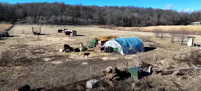 Captură video cu un cătun din SUA folosit drept adăpost de fermieri