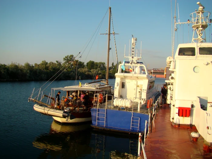 Vasul capturat de poliţiştii de frontieră a fost adus în Portul Militar Mangalia