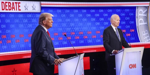 CNN a organizat prima dezbatere electorală Trump-Biden FOTO EPA-EFE