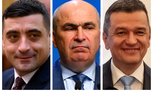 George Simion, Ilie Bolojan, Sorin Grindeanu / FOTO Mediafax Foto