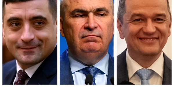 George Simion, Ilie Bolojan, Sorin Grindeanu / FOTO Mediafax Foto