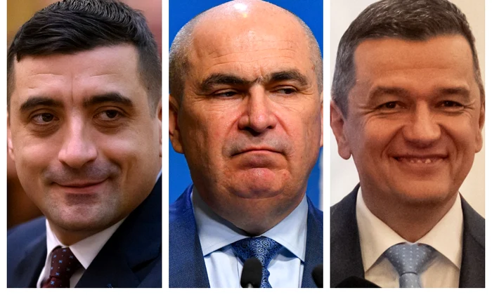 George Simion, Ilie Bolojan, Sorin Grindeanu / FOTO Mediafax Foto