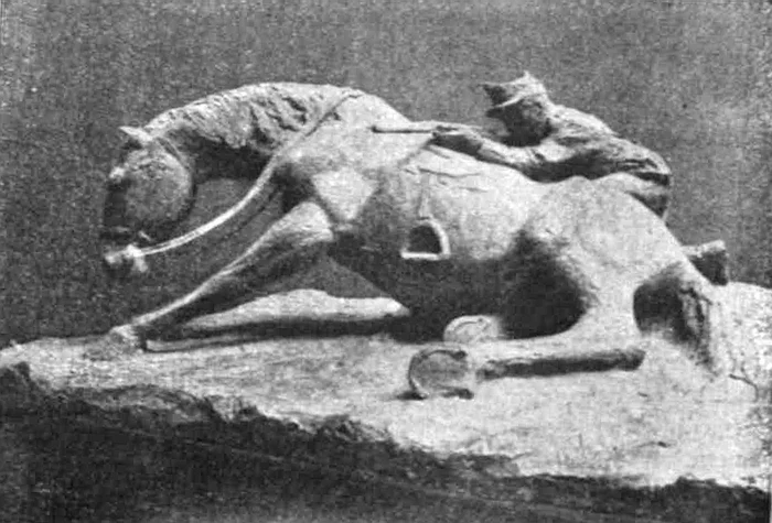 Monument ridicat în memoria cavaleriștilor căzuți la Robănești FOTO wikipedia