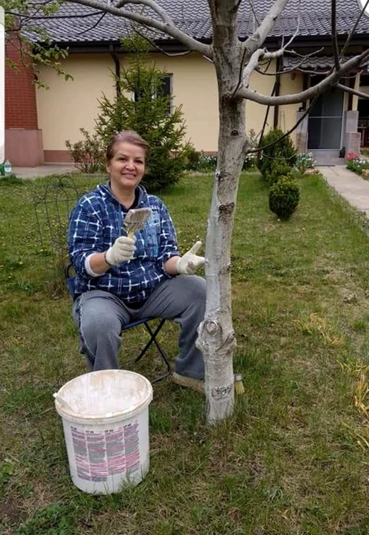 Carmen Rădulescu, specialistă în vopsit