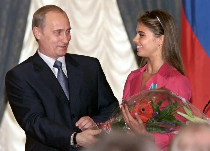 Imagine de arhivă cu Vladimir Putin şi Alina Kabaieva FOTO AFP