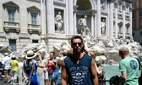 Mircea Badea în Italia (Foto: Facebook) jpeg