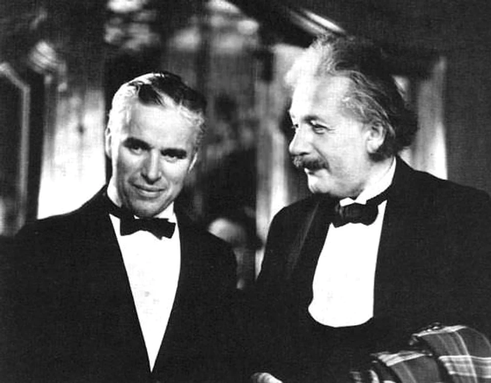 Charlie Chaplin şi Albert Einstein