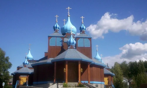 Biserică ortodoxă rusă din Anchorage, cel mai mare oraș din Alaska (© Wikimedia Commons)