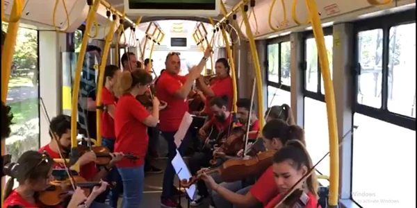 concert simfonic tramvai cluj captura video