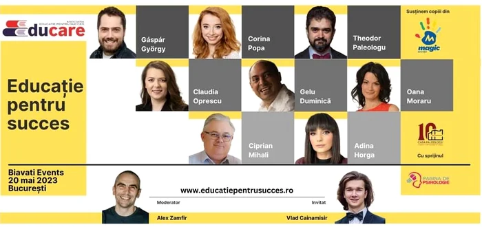 Specialiști din psihologie, educație, filosofie și finanțe redefinesc succesul Sursa foto EDUCare