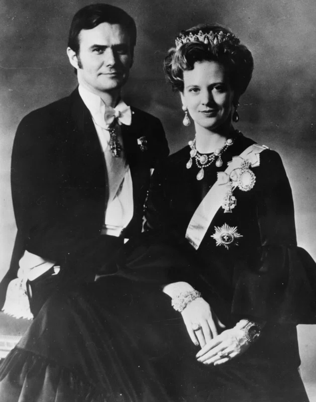 Regina Margrethe a Danemarcei și Prințul Henrik, 16 martie 1972. FOTO: Getty Images