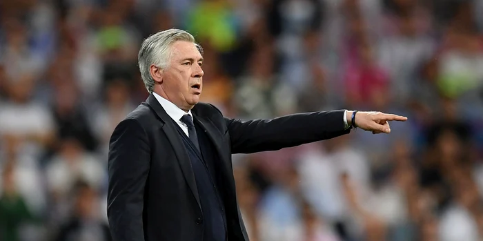 Carlo Ancelotti, la a doua înfângere pe banca Realului în acest sezon. Foto EPA EFE 