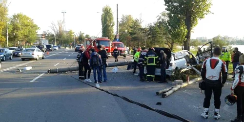 Accident în Mamaia cu Audi S8 Foto Sînziana Ionescu