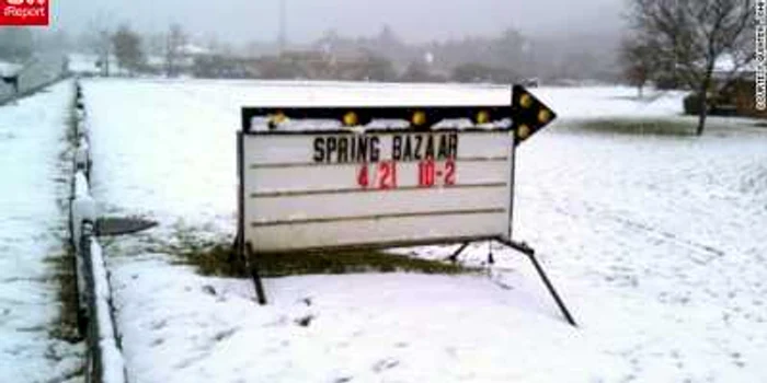 Nimeni din Smethport, Pennsylvania nu se aștepta să mai ningă primăvara aceasta