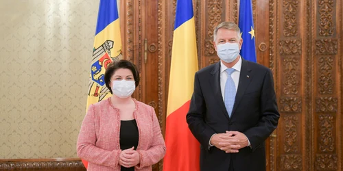 Klaus Iohannis si Natalia Gavrilita foto adm prez