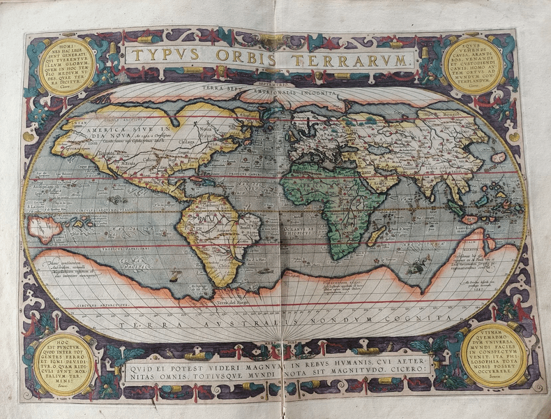 România, la 1595. Atlasul geografic în care este menționată se află într-o bibliotecă din Ardeal