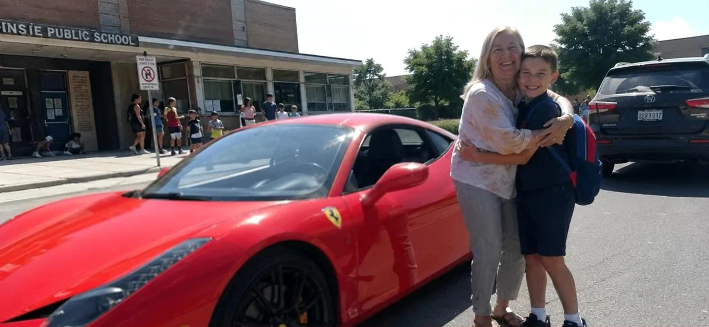 Cum a ajuns o simplă bunică să fie șofer de Ferrari