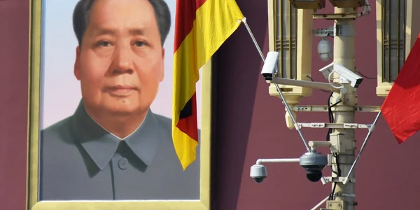 camere supraveghere china cu mao zedong in fundal foto afp