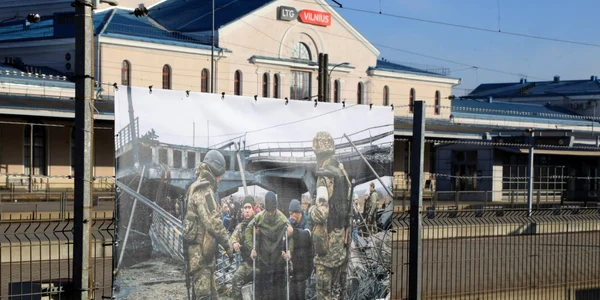 Poze cu razboiul in garile din Lituania spre Kaliningrad FOTO Profimedia