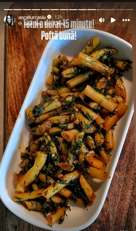 Așa arată mâncarea pregătită de Anca. Foto: captură Instagram 
