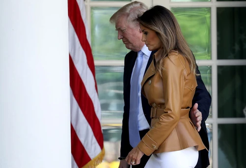 First Lady Melania Trump Speaks On The Launch Of Her Initiatives In The Rose Garden Of White House jpeg