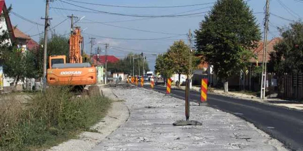 Stadiu lucrări DN 73. Foto