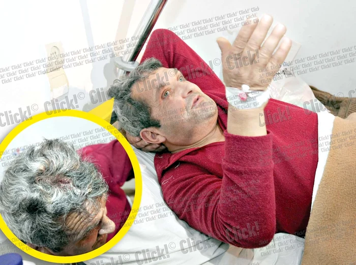 Constantin Puiu va face investigaţii medicale după ce a fost rănit (FOTO: VICTOR C. BOLDÎR)