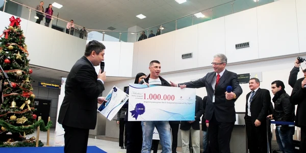 Pasagerul cu numărul un milion a fost premiat. Foto: Thomas Câmpean