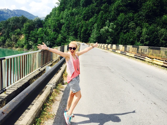 Sătulă de arșița din Capitală, Simona Gherghe a dat duminică o fugă la muntefoto: arhiva personală