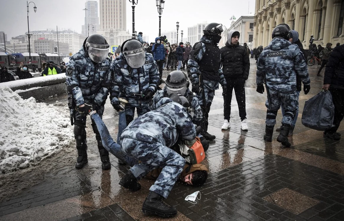 
    Peste 5.000 de arestări, un record în istoria modernă a RusieiFoto: AFP  