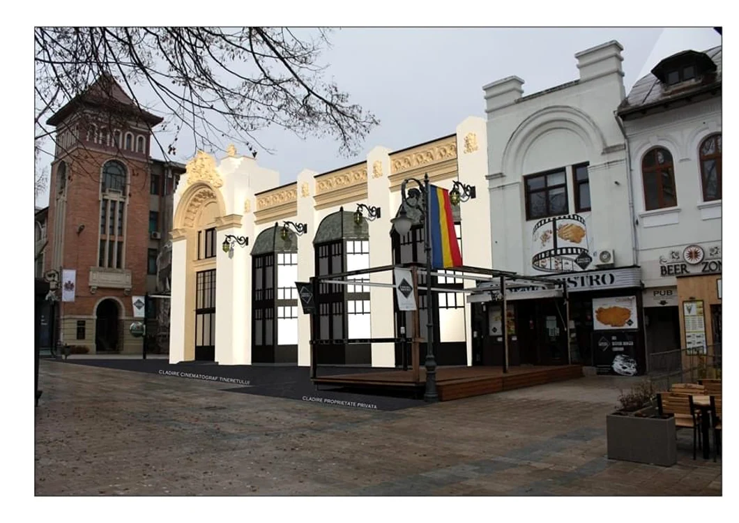 Proiect Cinematograf Tineretului SURSĂ Facebook Primăria Municipiului Iaşi