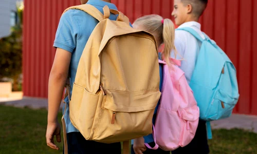 kids getting back school together jpg