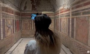 Tururi ghidate de la distanță, în una dintre cele mai vechi locuințe din Roma Antică (© captură video Youtube / Parco Colosseo)