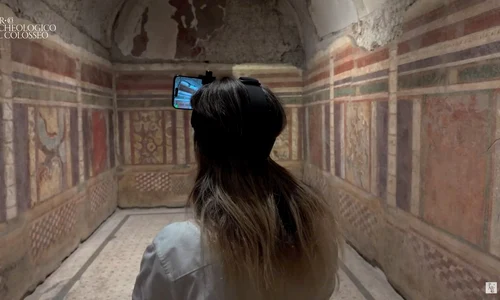 Tururi ghidate de la distanță, în una dintre cele mai vechi locuințe din Roma Antică (© captură video Youtube / Parco Colosseo)