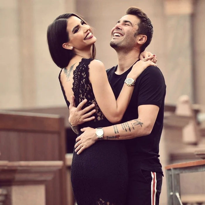 Sandra și Adrian Mutu