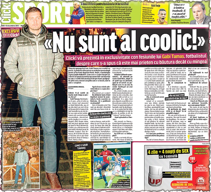 Gabi Tamaş nu refuză niciodată o partidă de fotbal cu prietenii